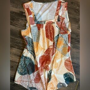 Fall Autumn Blouse 2XL square neck